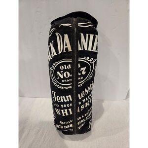 Jack Daniels Tennesse Whiskey Travel Toiletry Bottle Carrier Zipper Tote Flawed